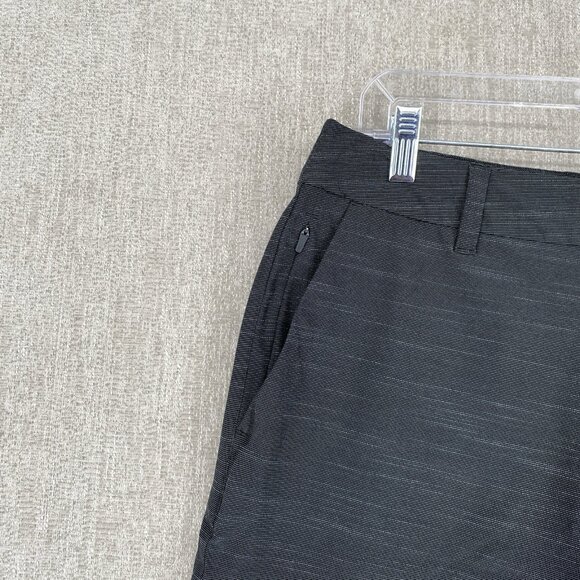 Hang Ten Hybrid Shorts Mens 32 Gray Chino Stretch Lightweight Drawstring 11" - Picture 5 of 12